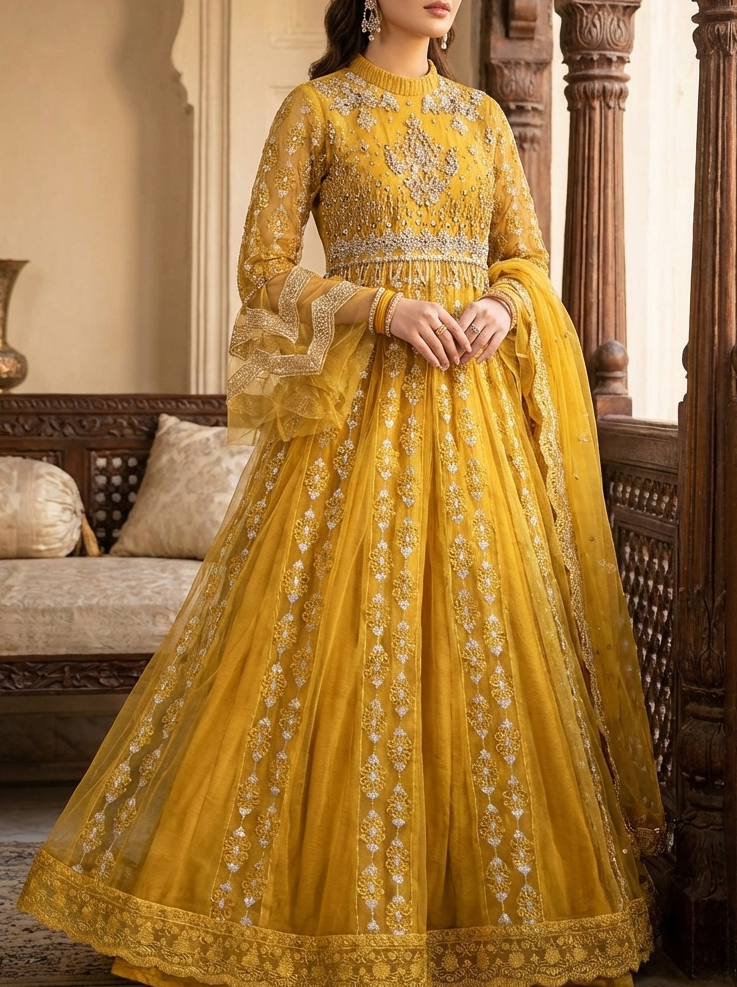 Mustard Yellow Maxi Frock