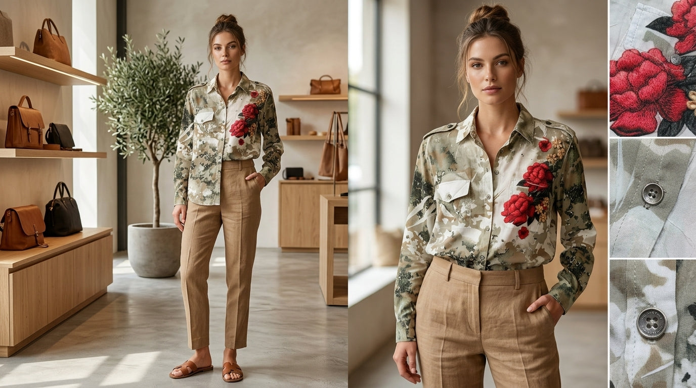 Floral Camouflage Shirt