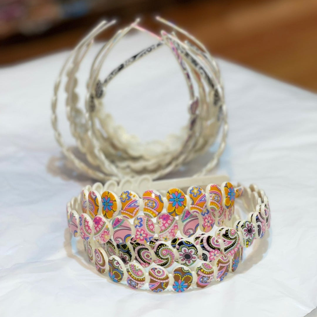 Premium Floral Pattern Hairband Set