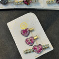 Fancy Heart & Butterfly Hair Pins