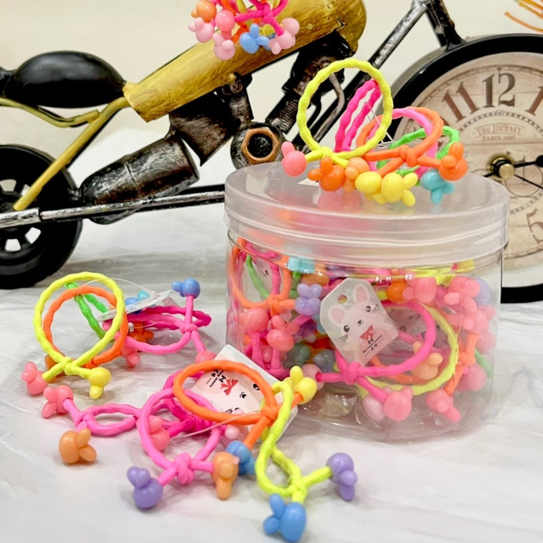 Colorful Pearl Hair Ponies