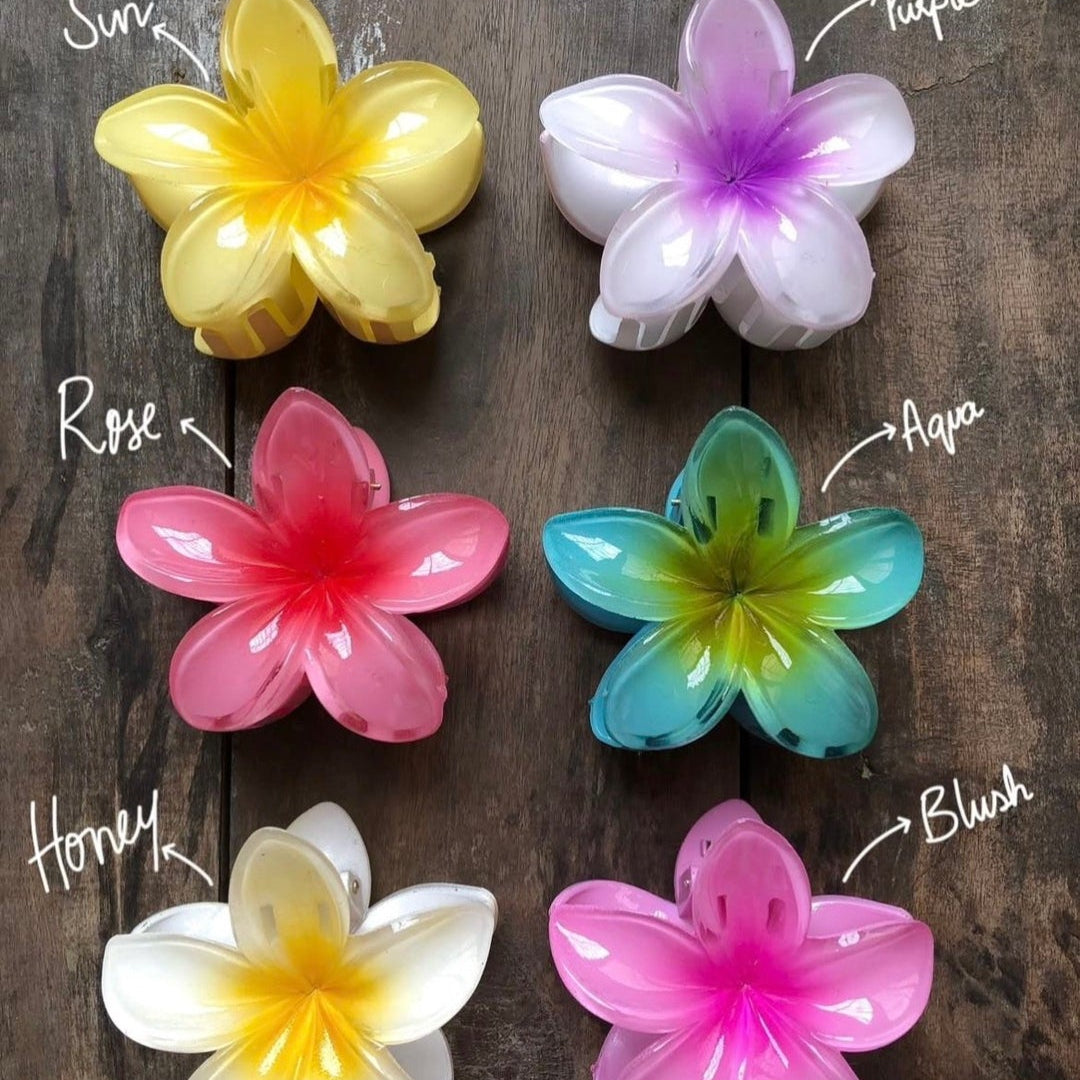 Floral Hair Clip small Pack of 3