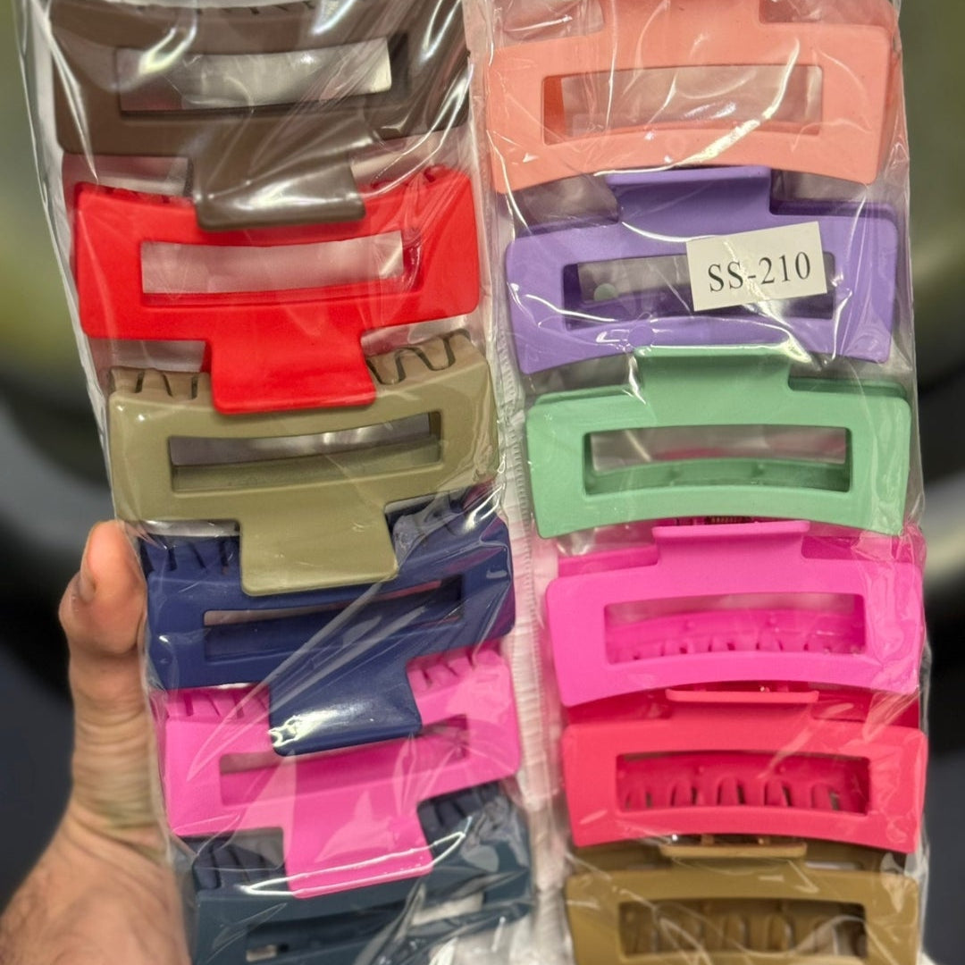 Medium Matte Hair Catcher Clip Pack of 3