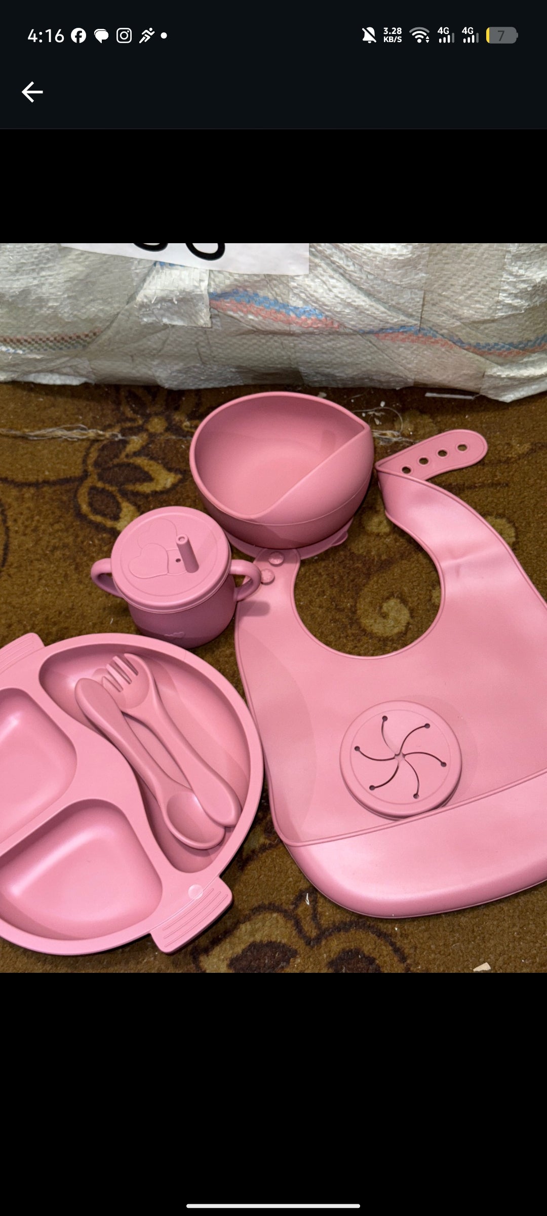 6-Piece Baby Silicone Feeding Set