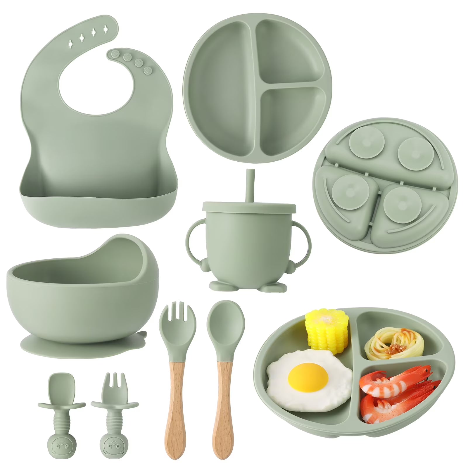 6-Piece Baby Silicone Feeding Set