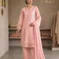 Baby Pink Embroidered 3-Piece Suit