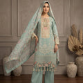 Embroidered Suit – Sky Blue