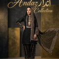 Elegant Black Embroidered 3-Piece Suit