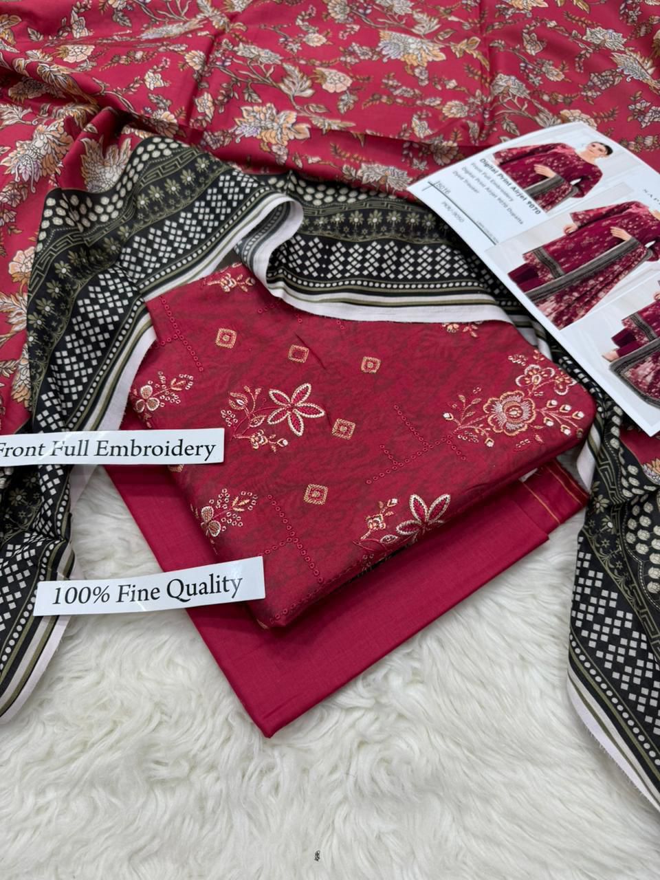 SAPPHIRE FRONT FULL EMBROIDERY PREMIUM