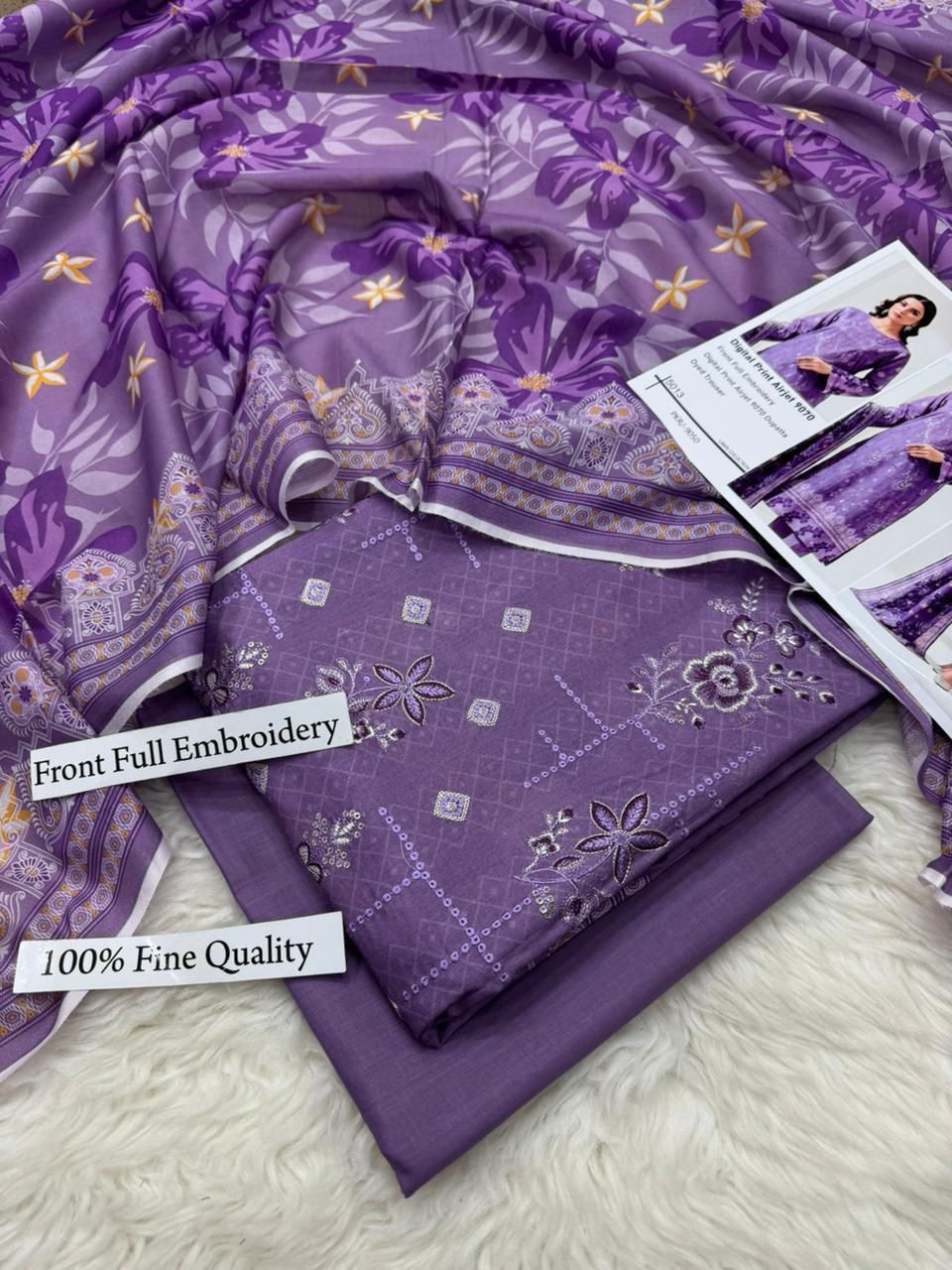 SAPPHIRE FRONT FULL EMBROIDERY PREMIUM